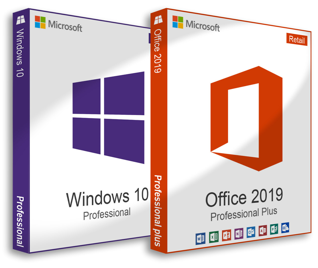 Pachet licente Microsoft Windows 10 Professional + Microsoft Office 2019 Professional Plus