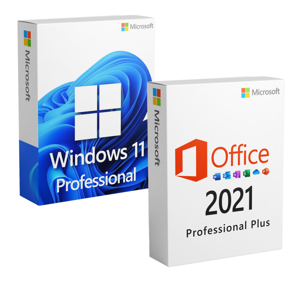 Pachet licente Microsoft Windows 11 Professional + Microsoft Office 2021 Professional Plus